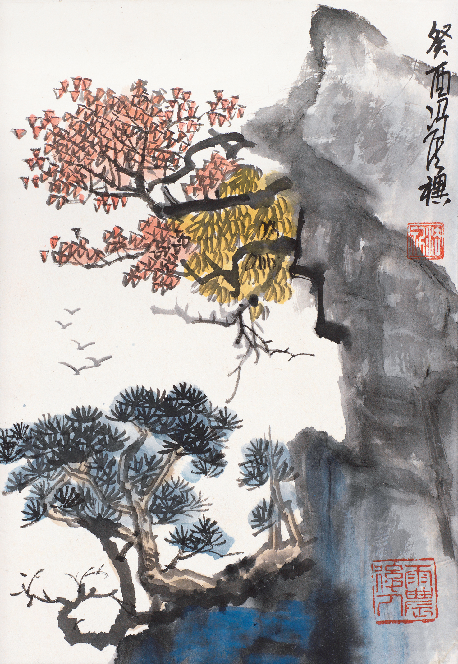 清秋红叶