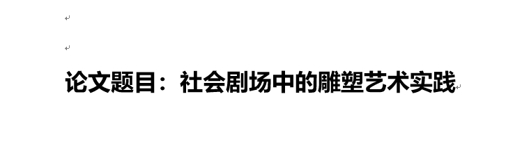 《社会剧场中的雕塑艺术实践》