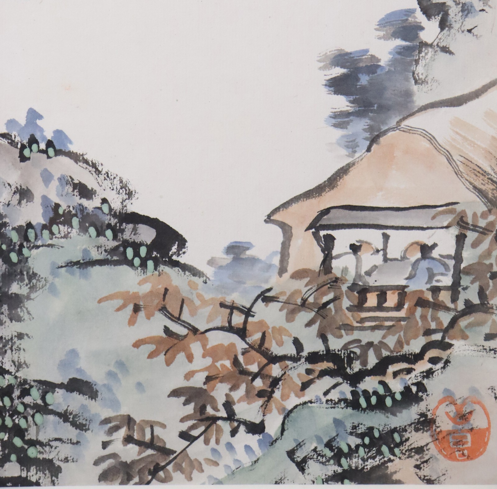 陆小曼 山水画 带框在线拍卖,陆小曼 山水画 带框价格,图片